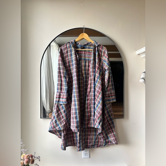 REDBAG | handmade cotton tunic button up | size xs - Picture 4 of 7